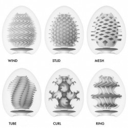 Набор из 6 мастурбаторов Tenga EGG IV с различным рельефом Набор из 6 мастурбаторов Tenga EGG IV с различным рельефом