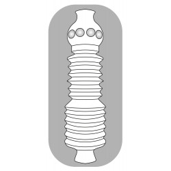 Прозрачный мастурбатор Pocket Masturbator Twister