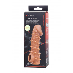 Телесная закрытая насадка с пупырышками Cock Sleeve 005 Size M - 15,6 см. Телесная закрытая насадка с пупырышками Cock Sleeve 005 Size M - 15,6 см.