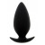Чёрная анальная пробка BOOTYFUL ANAL PLUG MEDIUM BLACK - 9,8 см.