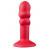 Красная анальная пробка SHOVE UP 5INCH SILICONE BUTT PLUG RED - 12,7 см.