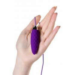 Фиолетовое узенькое виброяйцо с пультом управления A-Toys Cony, работающее от USB Фиолетовое узенькое виброяйцо с пультом управления A-Toys Cony, работающее от USB