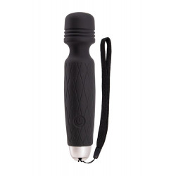 Черный мини-вибромассажер MINI WAND INTENSE POWER - 13,5 см. Черный мини-вибромассажер MINI WAND INTENSE POWER - 13,5 см.