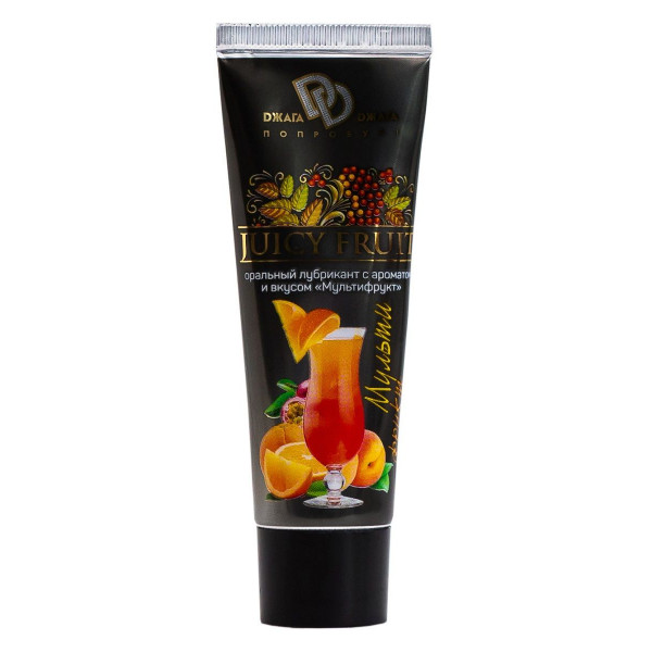 Интимный съедобный лубрикант JUICY FRUIT с ароматом фруктов - 30 мл. Интимный съедобный лубрикант JUICY FRUIT с ароматом фруктов - 30 мл.