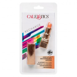 Золотистый вибратор-помада с оранжевым мягким кончиком Hide Play Rechargeable Lipstick Золотистый вибратор-помада с оранжевым мягким кончиком Hide Play Rechargeable Lipstick