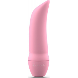Розовая вибропуля Bmine Basic Curve - 7,6 см.