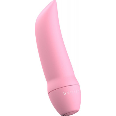Розовая вибропуля Bmine Basic Curve - 7,6 см.