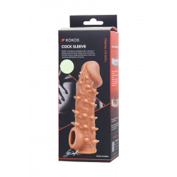 Телесная закрытая насадка с пупырышками Cock Sleeve 005 Size L - 17,6 см. Телесная закрытая насадка с пупырышками Cock Sleeve 005 Size L - 17,6 см.