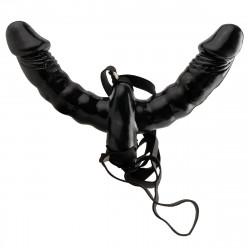Двойной страпон с вибрацией Vibrating Double Delight Strap-On Двойной страпон с вибрацией Vibrating Double Delight Strap-On