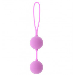 Розовые вагинальные шарики на силиконовой связке GOOD VIBES THE PERFECT BALLS PINK