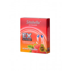 Стимулирующая насадка Sitabella Extender Клубника