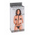 Ошейник с длинной лентой и отстегивающимися наручниками Submission Bondage Kit Plus size