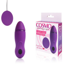 Фиолетовое виброяйцо Cosmo с пультом управления вибрацией Фиолетовое виброяйцо Cosmo с пультом управления вибрацией