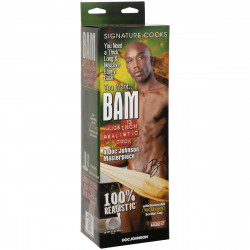 Коричневый фаллоимитатор BAM Huge 13 Realistic Cock - 31 см.