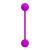 Лиловые вагинальные шарики KEGEL BALL III