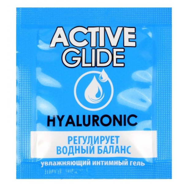 Лубрикант на водной основе Active Glide с гиалуроновой кислотой - 3 гр. Лубрикант на водной основе Active Glide с гиалуроновой кислотой - 3 гр.