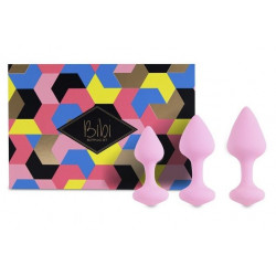 Набор из 3 нежно-розовых анальных пробок Bibi Butt Plug Set Набор из 3 нежно-розовых анальных пробок Bibi Butt Plug Set