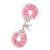Металлические наручники с розовой меховой опушкой METAL HANDCUFF WITH PLUSH PINK