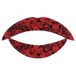 Lip Tattoo Алая роза