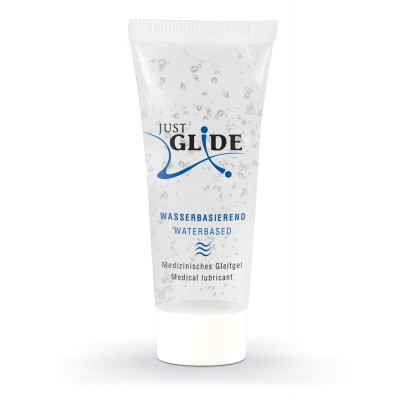 Гель-смазка на водной основе Just Glide - 20 мл.