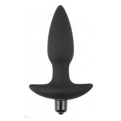 Черная анальная вибропробка Anal Indulgence Collection Fantasy Plug - 14,5 см.