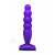 Фиолетовый анальный стимулятор Large Bubble Plug - 14,5 см.