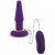 Фиолетовая анальная вибропробка APEX BUTT PLUG LARGE PURPLE - 15 см.
