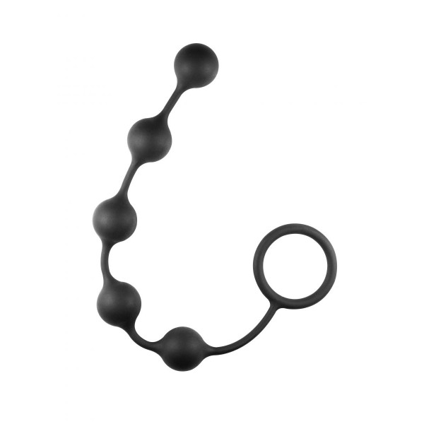 Чёрная анальная цепочка Classic Anal Beads - 31,5 см. Чёрная анальная цепочка Classic Anal Beads - 31,5 см.