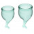 Набор темно-зеленых менструальных чаш Feel secure Menstrual Cup