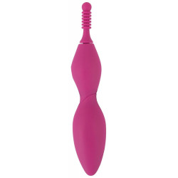 Ярко-розовый клиторальный вибратор с 3 насадками Spot Vibrator with 3 Tips - 17,9 см. Ярко-розовый клиторальный вибратор с 3 насадками Spot Vibrator with 3 Tips - 17,9 см.