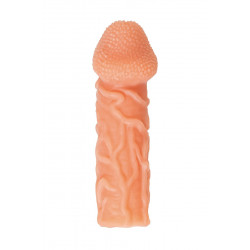Телесная закрытая насадка с венками Cock Sleeve 006 Size L - 17,6 см. Телесная закрытая насадка с венками Cock Sleeve 006 Size L - 17,6 см.