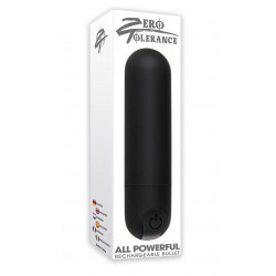 Черная перезаряжаемая вибропуля All Powerful