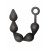 Чёрная анальная цепочка Black Edition Anal Super Beads - 40 см.