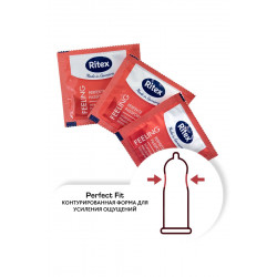 Презервативы анатомической формы с накопителем RITEX PERFECT FIT - 3 шт. Презервативы анатомической формы с накопителем RITEX PERFECT FIT - 3 шт.