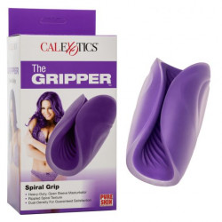 Фиолетовый рельефный мастурбатор Spiral Grip Фиолетовый рельефный мастурбатор Spiral Grip