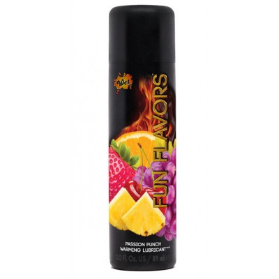 Разогревающий лубрикант Fun Flavors 4-in-1 Passion Punch с ароматом фруктов - 89 мл.